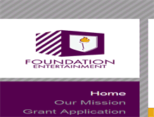 Tablet Screenshot of foundationentertainment.org